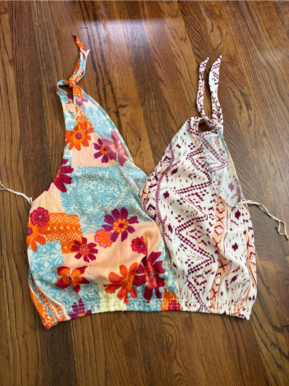 * Free People Multi-Color Patchwork Floral Tank Women’s Size S
